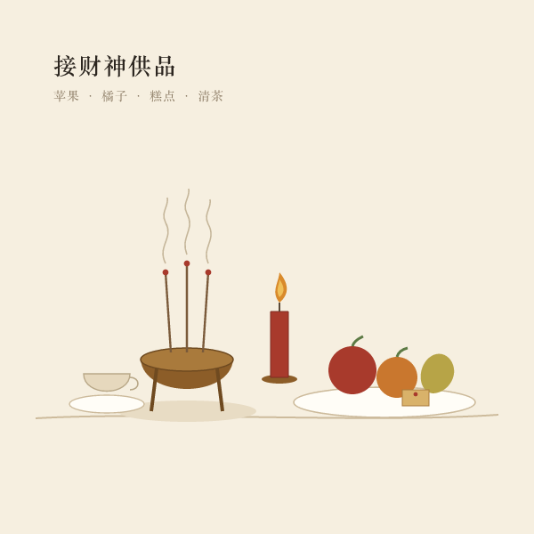 财神节供品静物