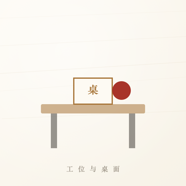 办公桌八方位朝向与坐向对照图